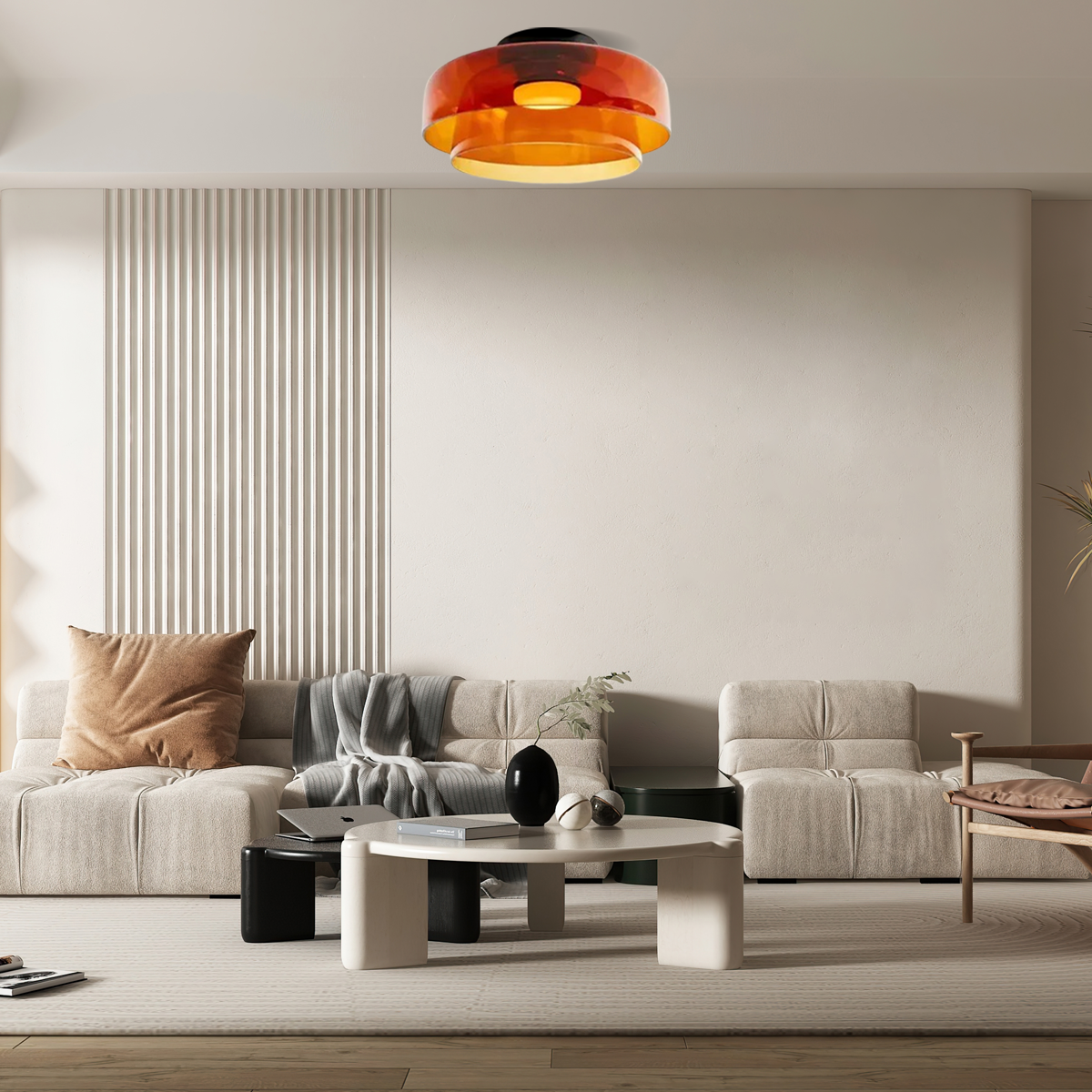 Deckenleuchten eignen sich gut für das Wohnzimmer.
