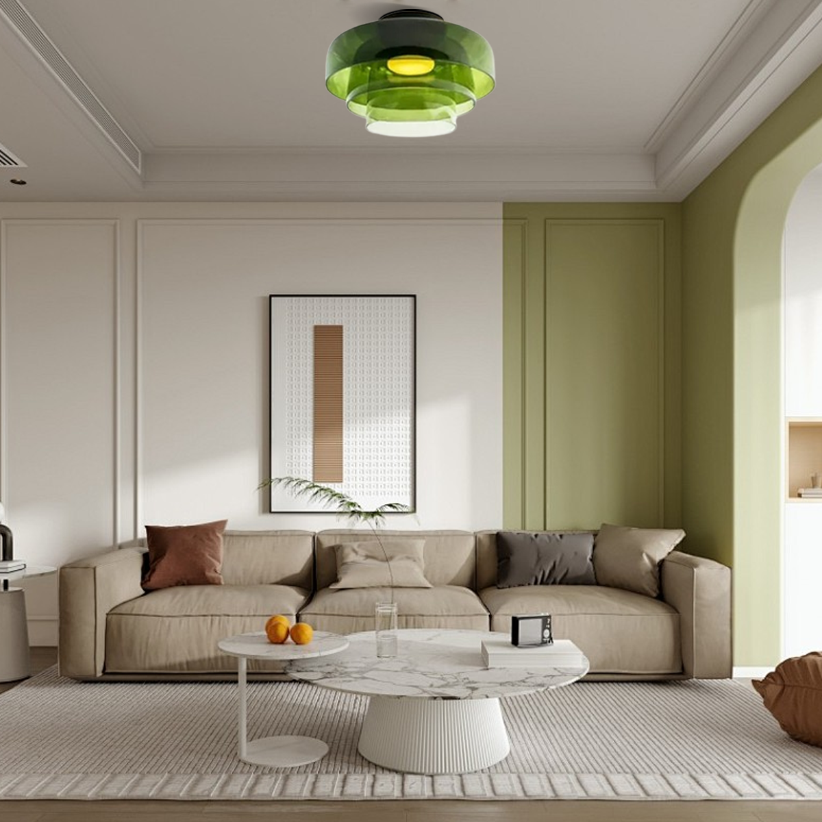 Deckenleuchten eignen sich gut für das Wohnzimmer.
