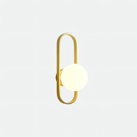 Modern Wandlampe Metall Gold Flur