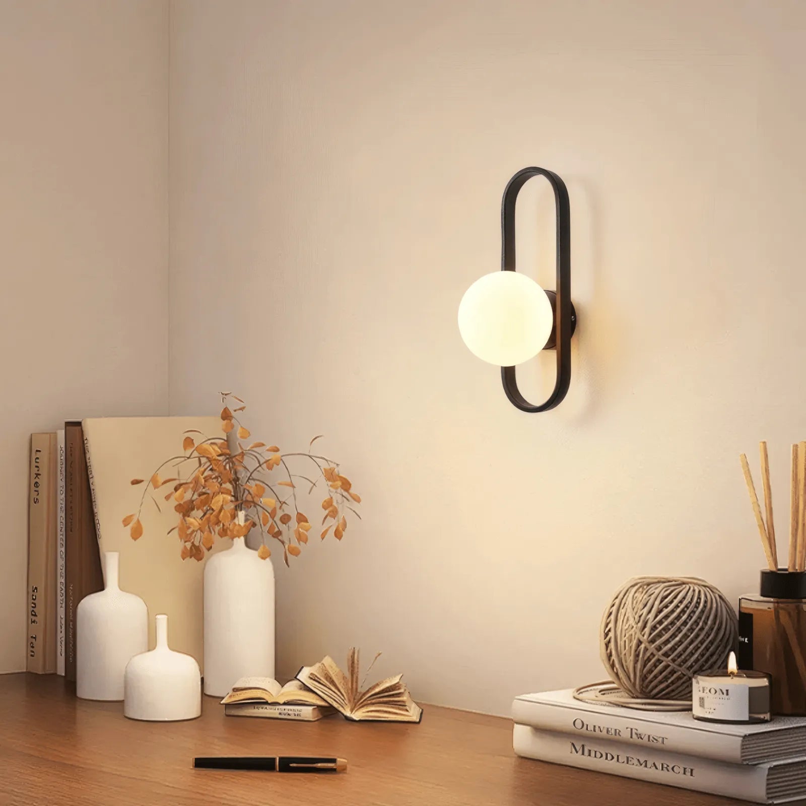 Modern Wandlampe Metall Gold Flur
