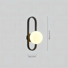 Modern Wandlampe Metall Gold Flur