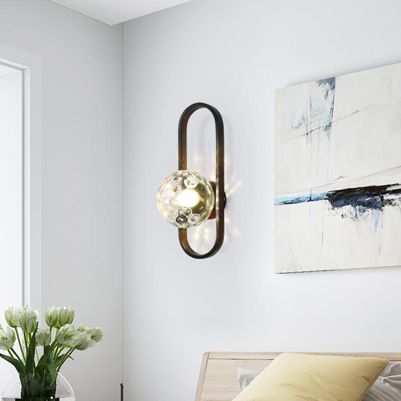 Modern Wandlampe Metall Gold Flur