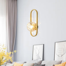 Modern Wandlampe Metall Gold Flur