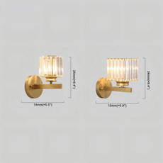 Art Deco Wandlampe Kristall Schwarz Schlafzimmer