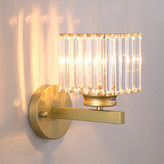 Art Deco Wandlampe Kristall Schwarz Schlafzimmer
