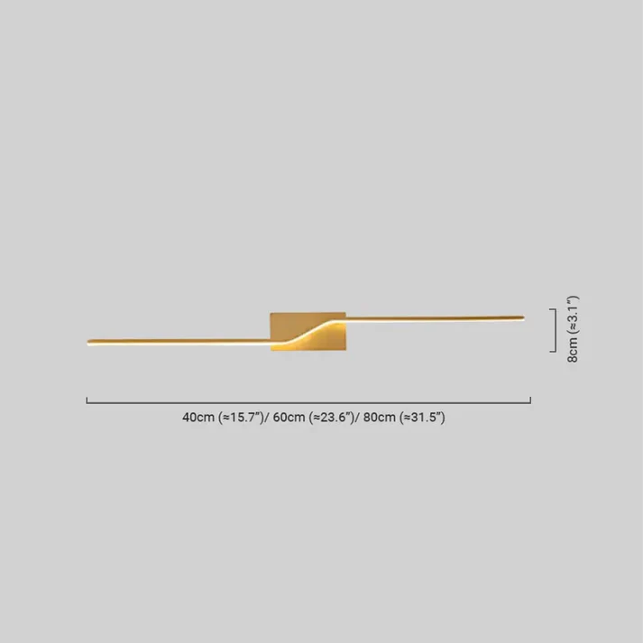 Nordic Wandlampe Metall Schwarz Gold Wohnzimmer