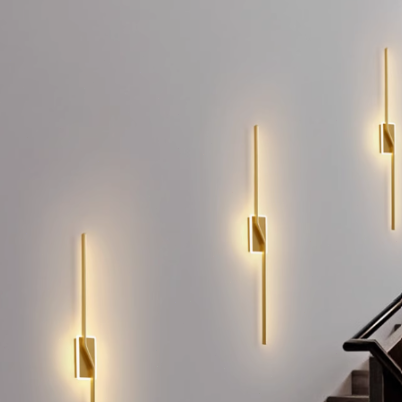 Nordic Wandlampe Metall Schwarz Gold Wohnzimmer