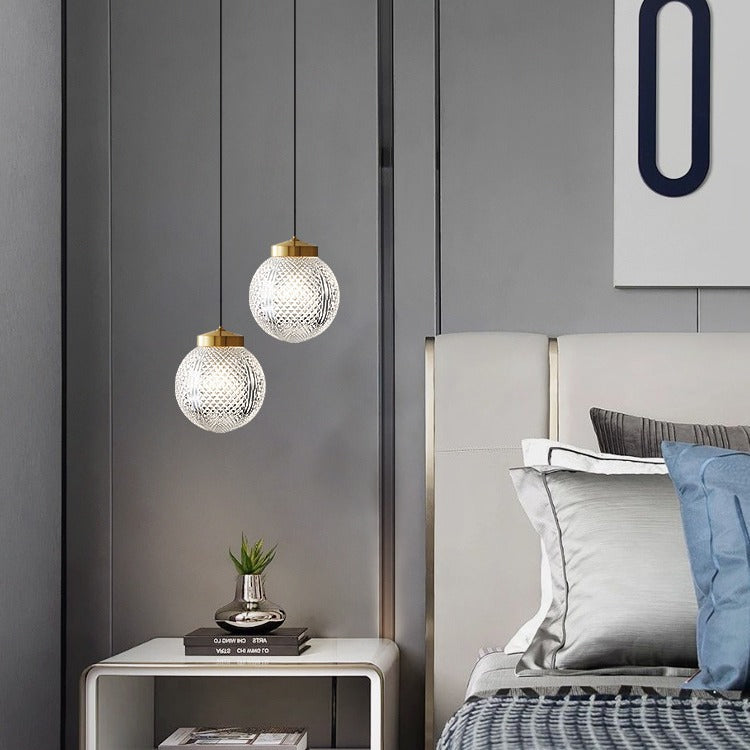Nordic Pendelleuchte Metall Gold Schlafzimmer