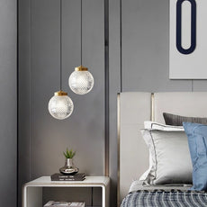 Nordic Pendelleuchte Metall Gold Schlafzimmer