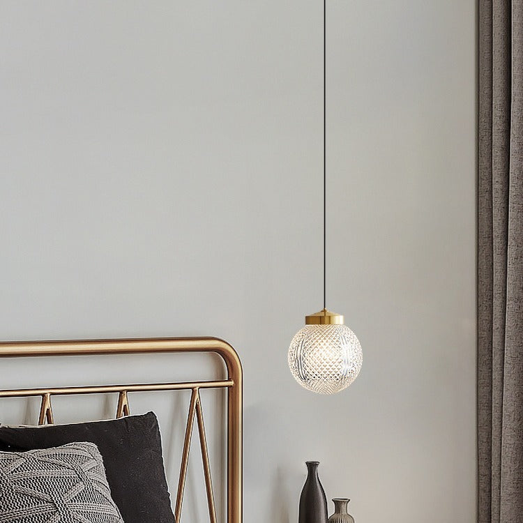Nordic Pendelleuchte Metall Gold Schlafzimmer