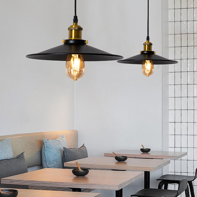 Retro Pendelleuchte Metall Messing Esszimmer