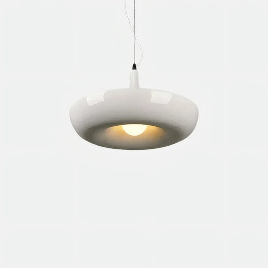 Modern Pendelleuchte LED Metall Rund Weiß 