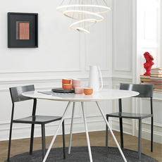 Moderne Pendelleuchte LED Ring Metall/Acryl -4Ringe-20x40x60x80CM-Weiß-Größere Abmessungen für größere Räume