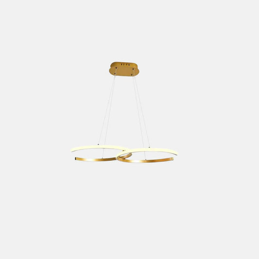 Nordic Pendelleuchte Kieselgel Gold Wohnzimmer