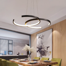Nordic Pendelleuchte Kieselgel Gold Wohnzimmer