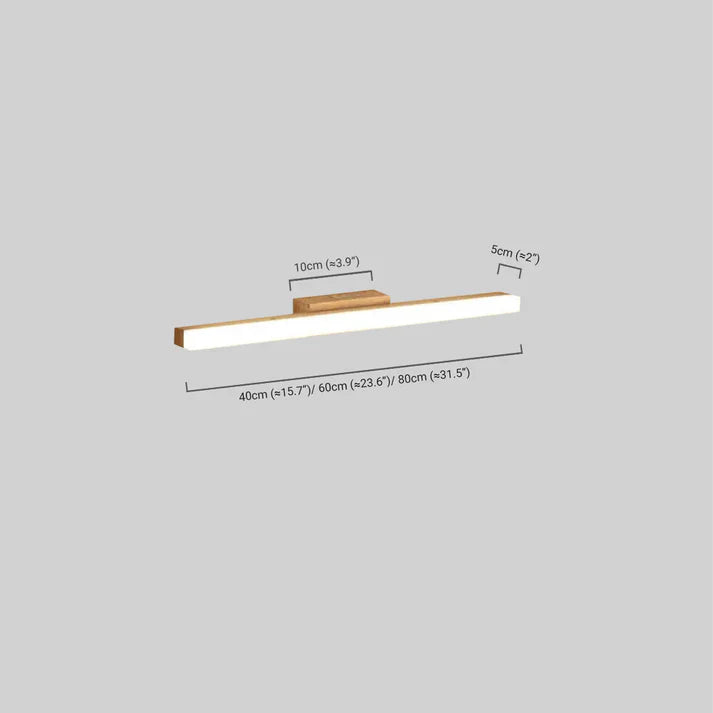 Minimalistisch Wandlampe Holz Holzfarbe Wohnzimmer