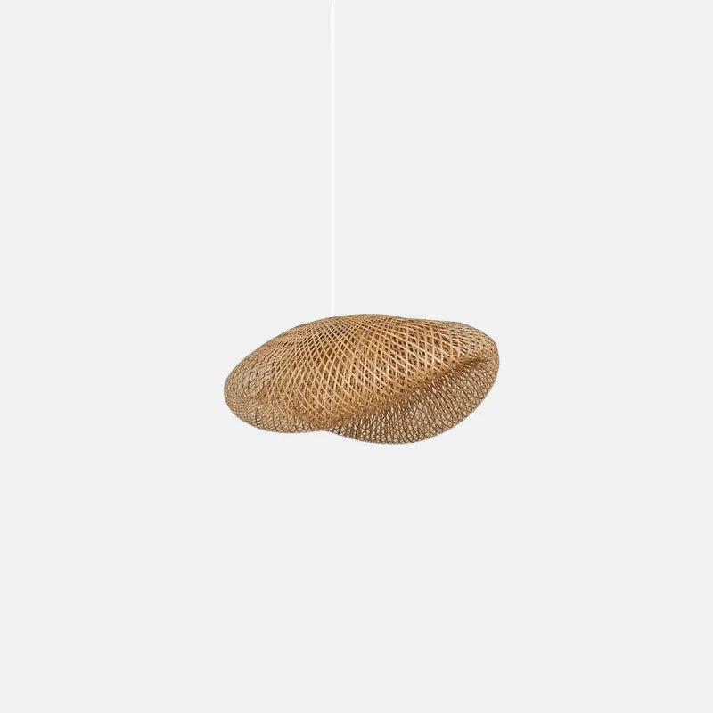 Moderne Pendelleuchte LED Rattan Holz Wohn/Esszimmer