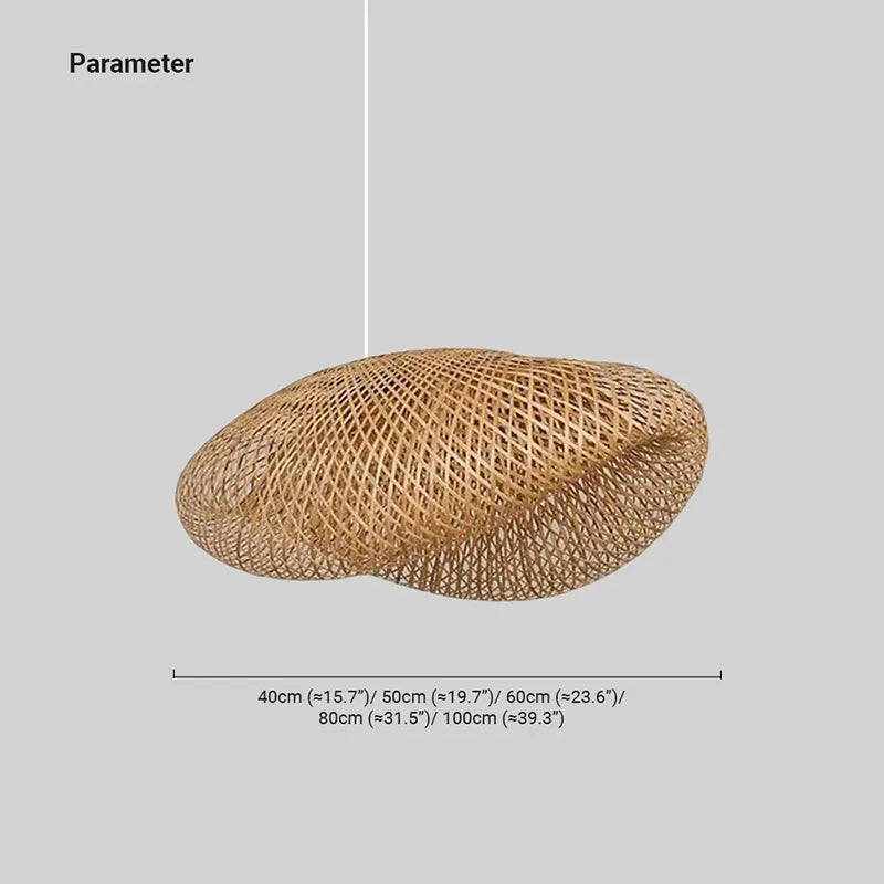 Moderne Pendelleuchte LED Rattan Holz Wohn/Esszimmer