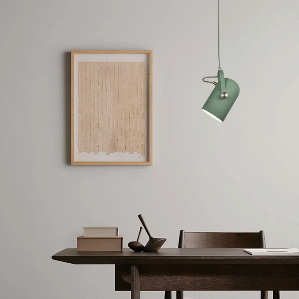 Nordische LED-Pendelleuchte aus Metall, verstellbar, als stilvolle Deckenbeleuchtung im Schlafzimmer