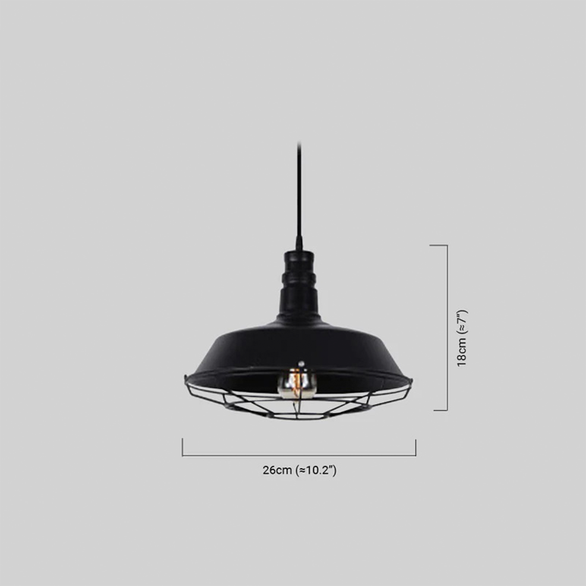 Vintage Pendelleuchte Schwarz/Rost Metall Laterne Esszimmer
