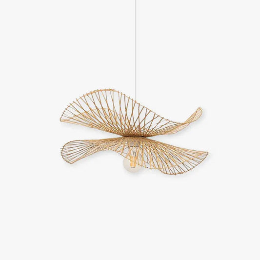 Vintage Pendelleuchte LED Rattan Naturholz Ess/Schlaf/Wohnzimmer