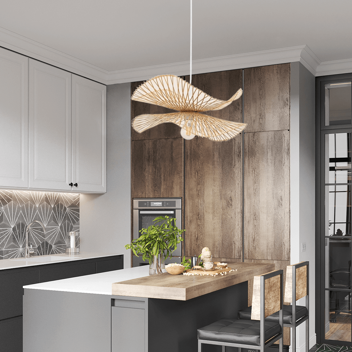 Holz-Pendelleuchte - verleiht Ihrem Zuhause eine natürliche Frische