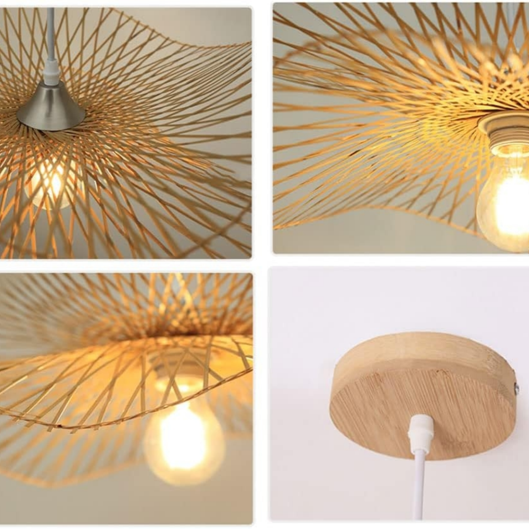 Detailaufnahmen der Vintage LED-Pendelleuchte - Handwerkskunst im Fokus