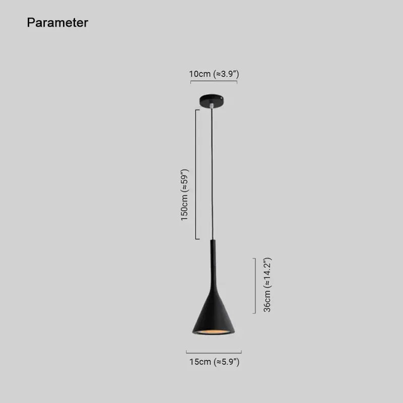Morandi Pendelleuchte LED Metall Dreieckig Küche