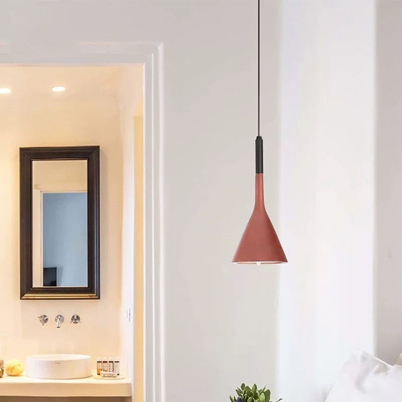 Morandi Pendelleuchte LED Metall Dreieckig Küche