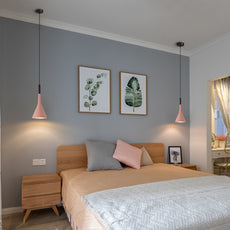 Morandi Pendelleuchte LED Metall Dreieckig Küche