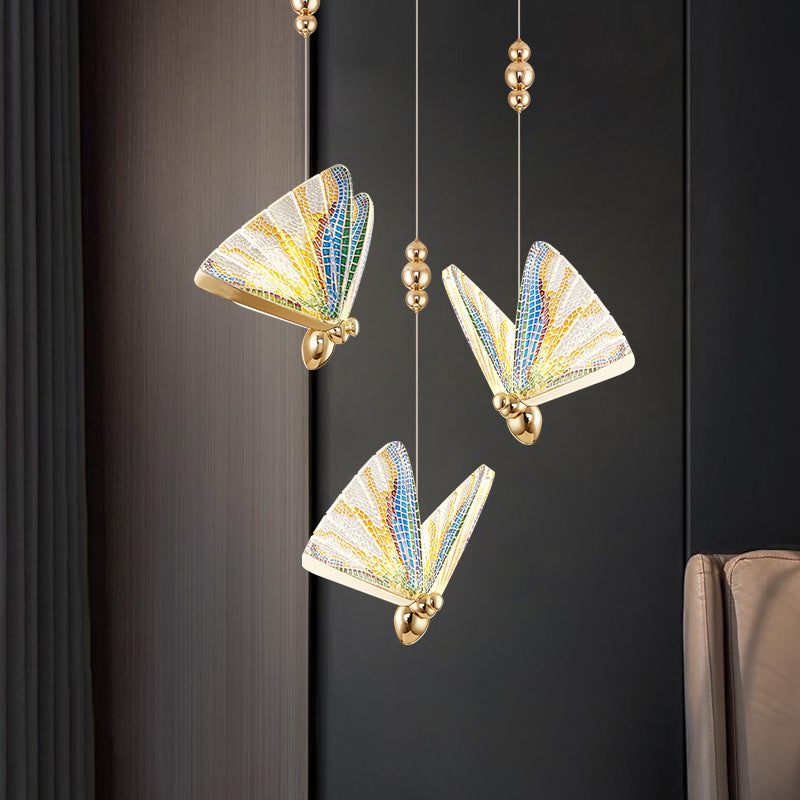 Modern Pendelleuchte Metall Acryl Weiß Schlafzimmer