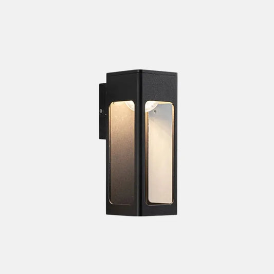 Modern Außenwandleuchte LED Sensor Schwarz Metall Außen Garten