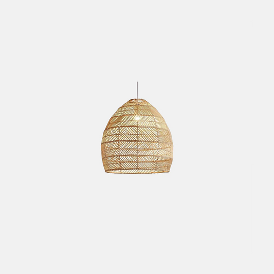 Modern Pendelleuchte LED Bambus Rattan Metall Esszimmer