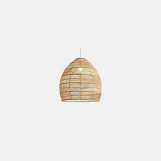 Modern Pendelleuchte LED Bambus Rattan Metall Esszimmer
