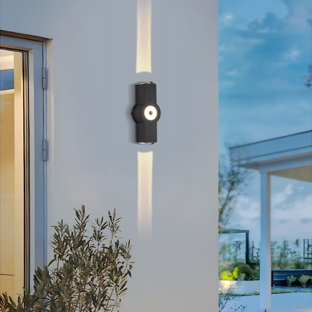 Modern Außenwandleuchte LED Zweiflamming Metall Flur/Garten