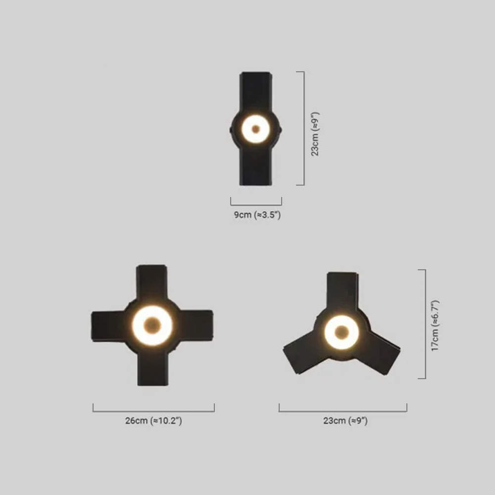 Modern Außenwandleuchte LED Zweiflamming Metall Flur/Garten