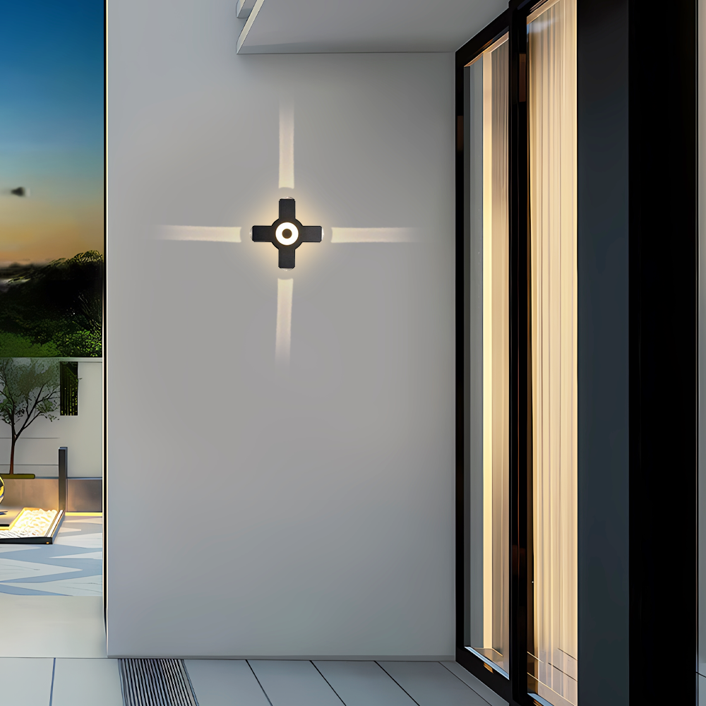 Modern Außenwandleuchte LED Zweiflamming Metall Flur/Garten