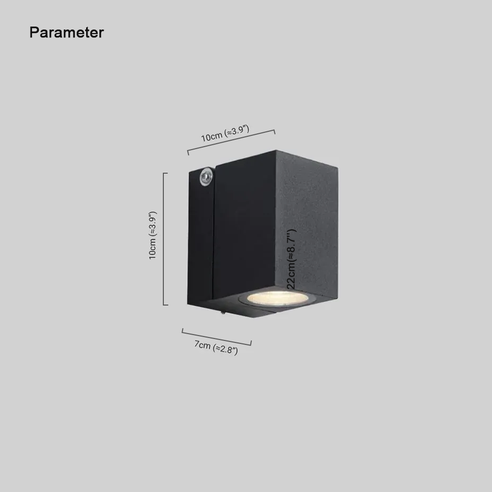 Modern Außenleuchten LED Metall Schwarz Flur