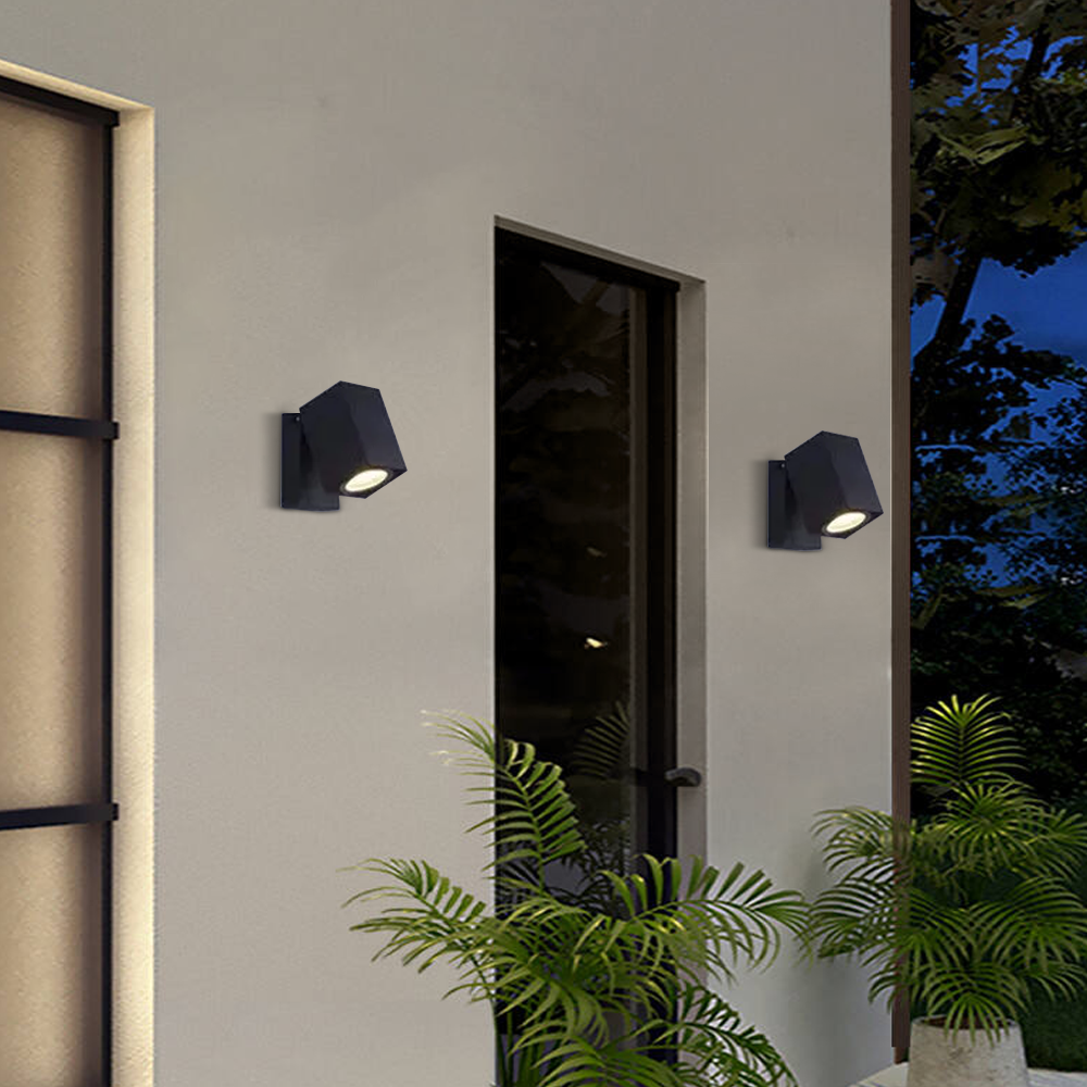 Modern Außenleuchten LED Metall Schwarz Flur