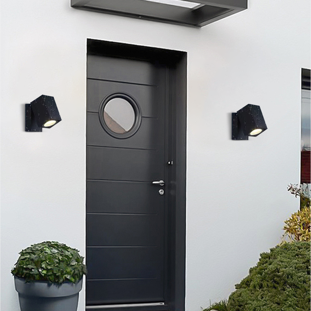 Modern Außenleuchten LED Metall Schwarz Flur