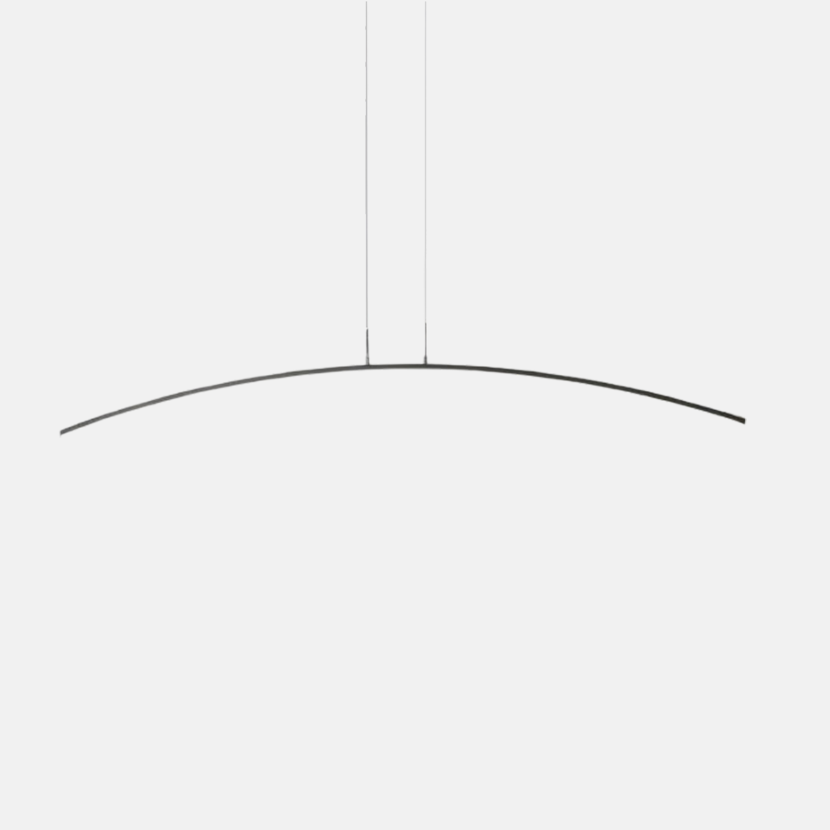 Minimalistisch Pendelleuchte LED Bogen Linear Schwarz Metall Esszimmer