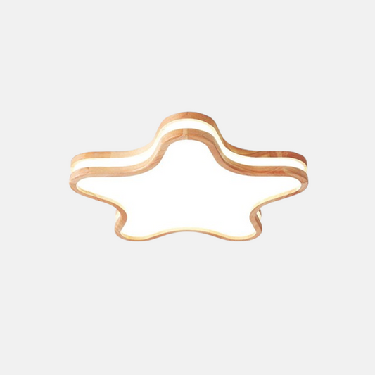 Modern Deckenleuchte LED Sternenhimmel Holz Kinderzimmer
