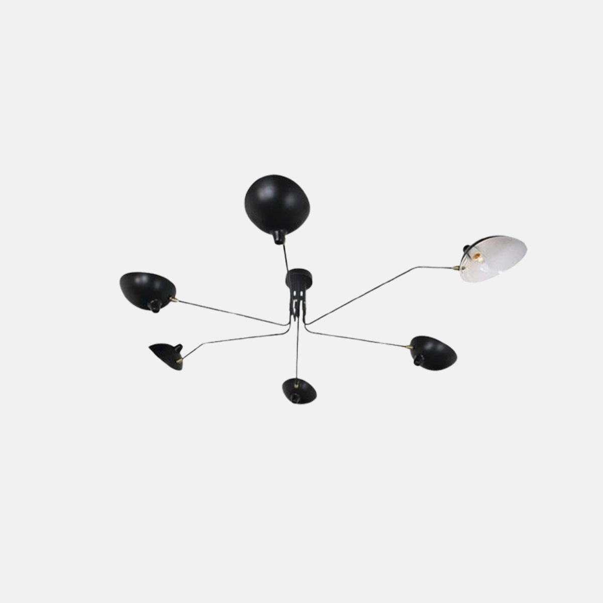 Industriell Kronleuchter Linear Schwarz LED Metall Schlafzimmer