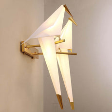 Modern Wandlampe Plastik Gold Schlafzimmer