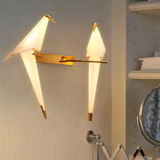 Modern Wandlampe Plastik Gold Schlafzimmer