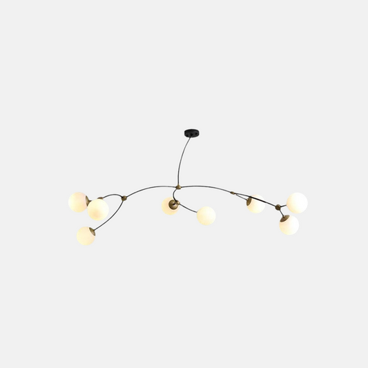 Modern Kronleuchter LED Metall Glas Esszimmer Wohnzimmer