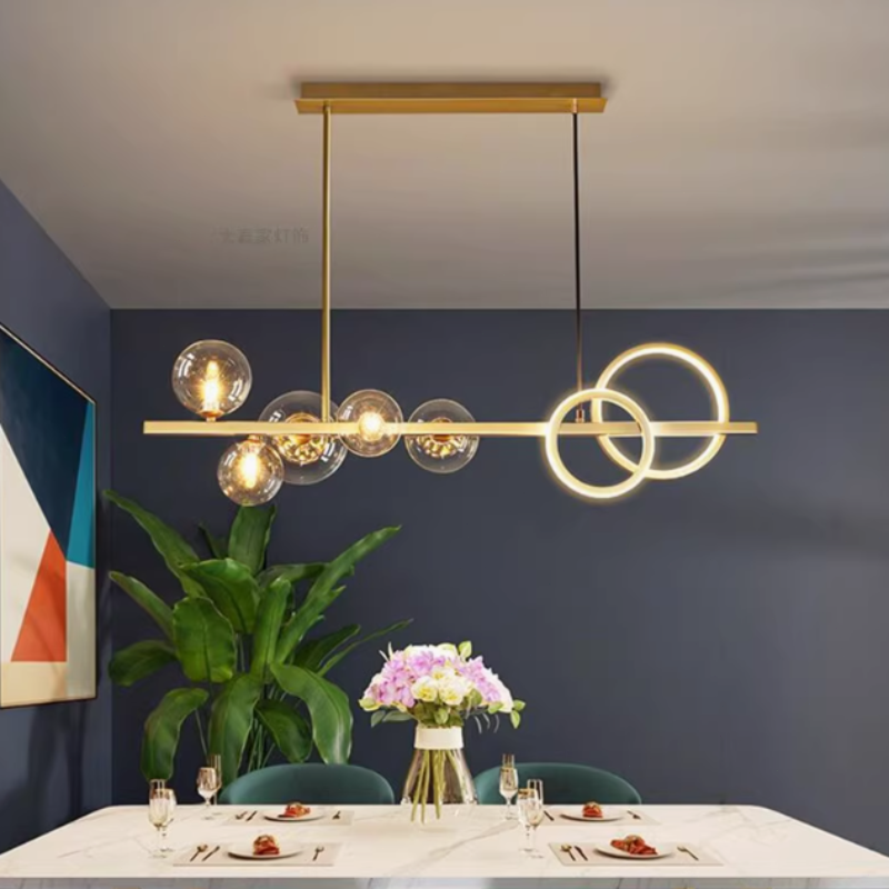 Modern Pendelleuchte Metall Schwarz Essenzimmer
