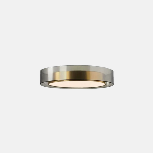 Moderne Deckenleuchte Schwarz Gold Metall Acryl Runde Schlafzimmer