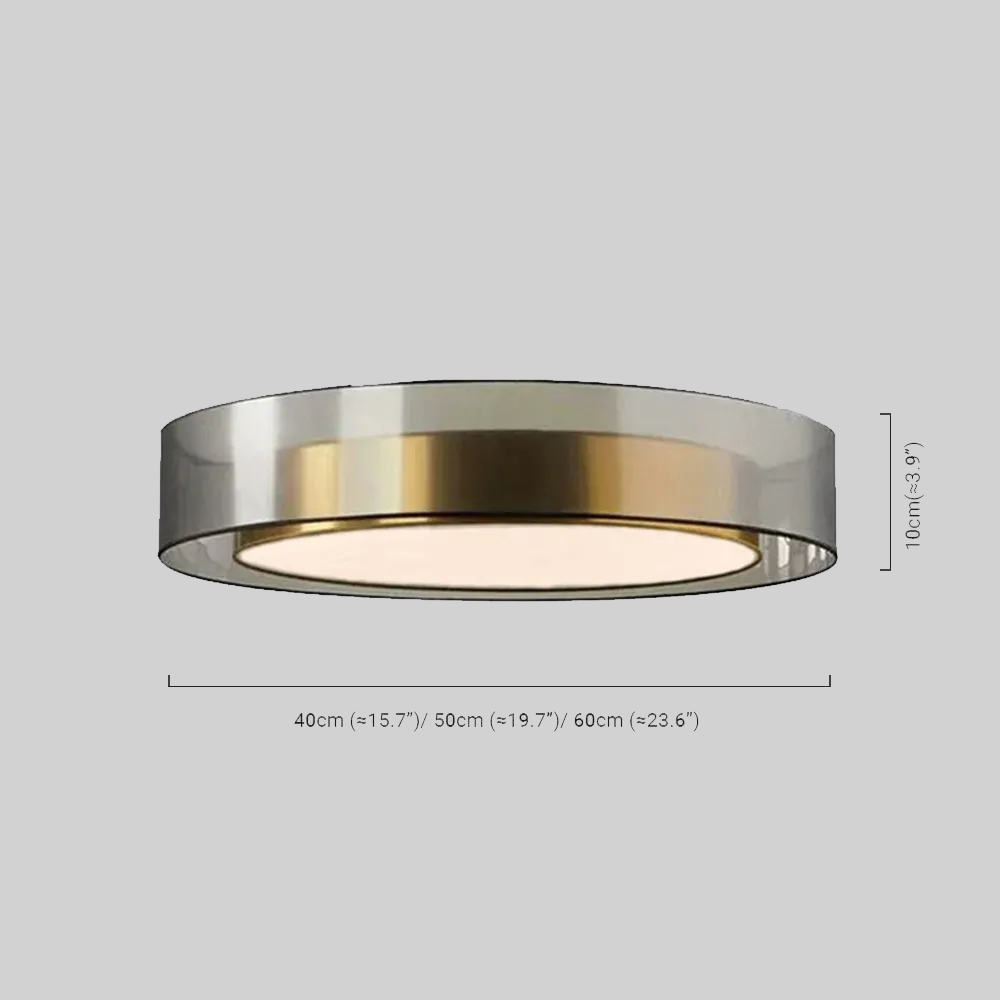 Moderne Deckenleuchte Schwarz Gold Metall Acryl Runde Schlafzimmer