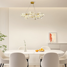 Modern Pendelleuchte Metall/Glas Schwarz Wohnzimmer